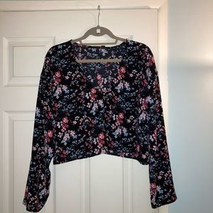 Floral crop top